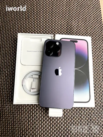 НОВ❗️1TB❗️iPhone 14 Pro Max Лизинг от 72лв/м (1000gb❗️)/ deep purple , снимка 3 - Apple iPhone - 48878241