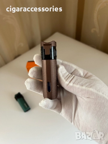 Запалка за пури с 4 турбо пламъка и пънч - 2 цвята, снимка 8 - Запалки - 52800336