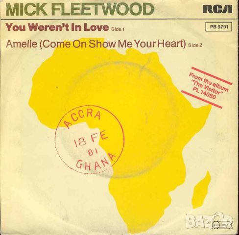 Грамофонни плочи Mick Fleetwood – You Weren't In Love 7" сингъл, снимка 1 - Грамофонни плочи - 45141810