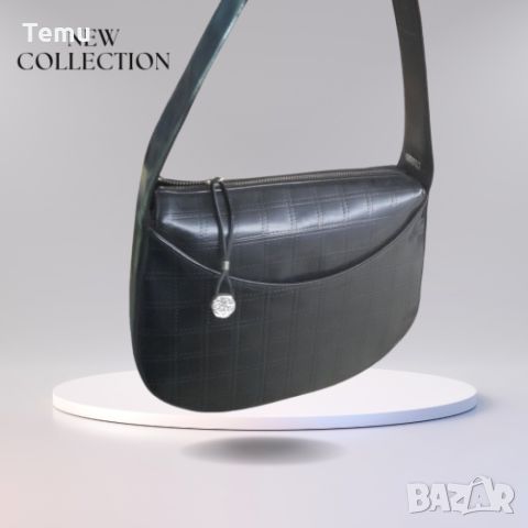 Елегантна дамска чанта за рамо с метален елемент 32х22 см, снимка 2 - Чанти - 46411730