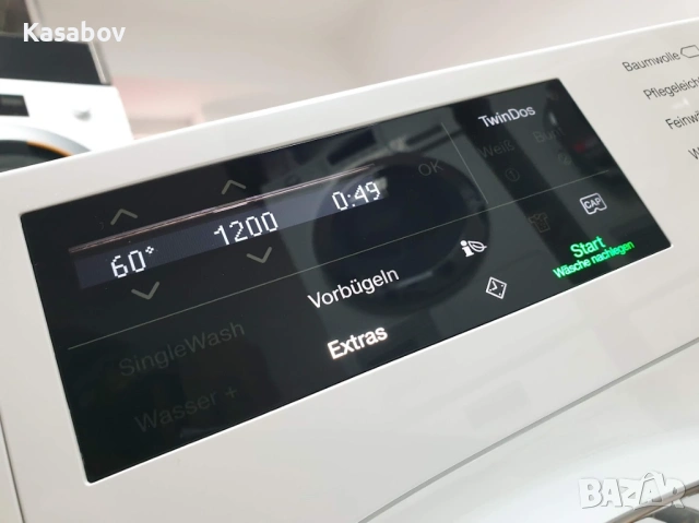 Miele 1600rpm 9кг Wi-Fi TwinDos Пералня Миеле 12м Гаранция, снимка 2 - Перални - 53761766