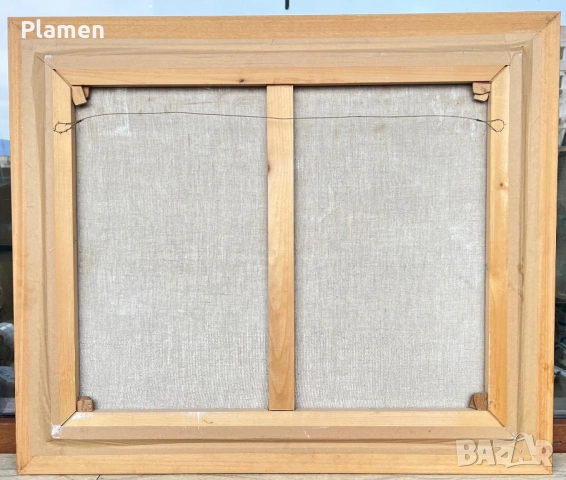 КАРТИНА МАСЛО НА ПРАТНО ЗАВАРИН ВЕСЕЛИНОВ 2002 Г., снимка 6 - Картини - 54161021