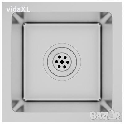 vidaXL Ръчно изработена кухненска мивка, неръждаема стомана(SKU:51498, снимка 1 - Мивки - 46215864