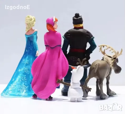 Комплект фигурки Елза и Анна замръзналото кралство Frozen подходящи и за торта, снимка 3 - Фигурки - 49589453