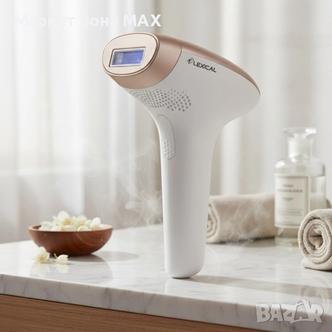 Лазерен апарат за обезкосмяване Lexical LLH-5585 с ледено охлаждане и 9 нива на интензитет, снимка 5 - Друга електроника - 52886441