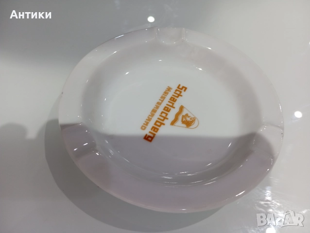 Порцеланов стар пепелник маркиран, снимка 6 - Други - 52496315