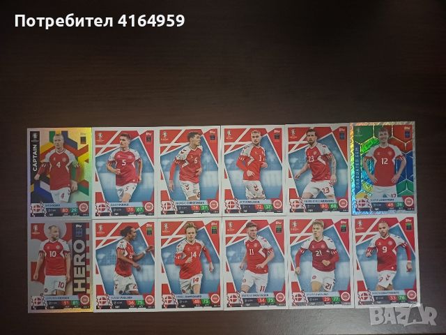 Match attax колекционерски карти Дания , снимка 1 - Колекции - 46635514