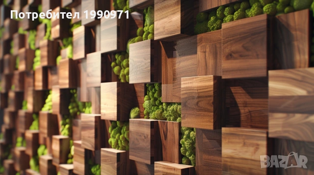 Стенен декор - пано. Ествествена дървесина с исландски мъх. Изработка по поръчка., снимка 8 - Декорация за дома - 53726848