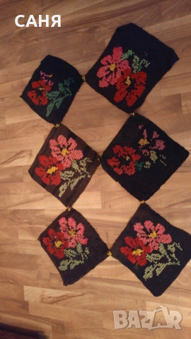 Нова торбичка от автентичен, ръчно тъкан плат,с дълга дръжка, снимка 5 - Декорация за дома - 53116484