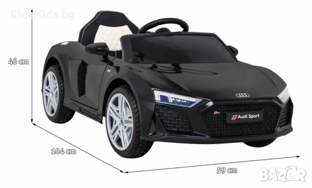 Audi R8 LIFT 12V – Детска акумулаторна кола, Черна, EVA гуми, снимка 10 - Детски велосипеди, триколки и коли - 50422067