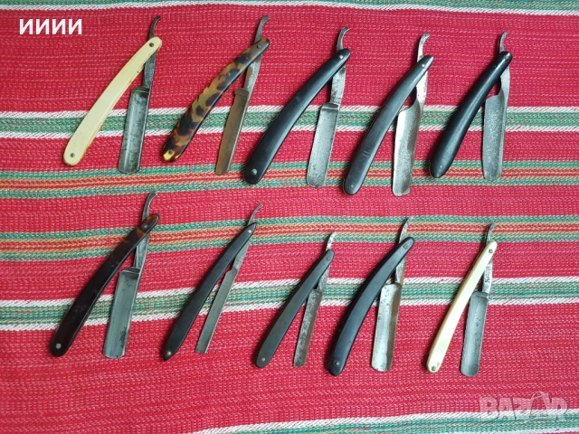 Бръснач 10 бр лот, снимка 2 - Антикварни и старинни предмети - 52324301