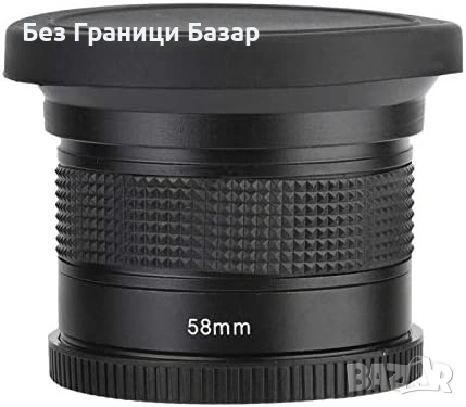 Нов Широкоъгълен фишай обектив 58 мм за DSLR фотоапарат камера леща снимки, снимка 6 - Обективи и филтри - 54206467