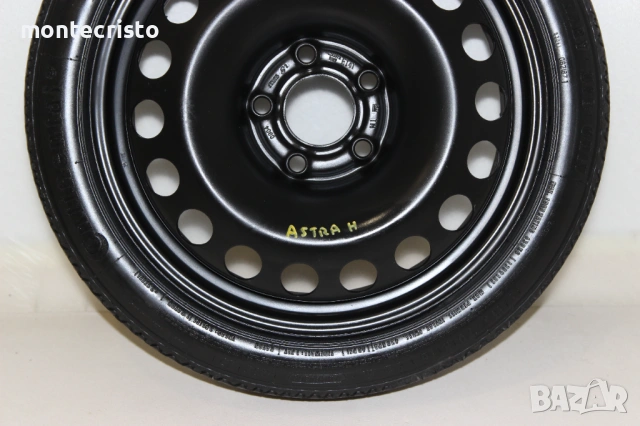 Резервна гума патерица Opel Astra H (2003-2010г.) 5x110 / 65.1 / 16 цола Opel Zafira B (2005-2012г.), снимка 3 - Гуми и джанти - 54290998