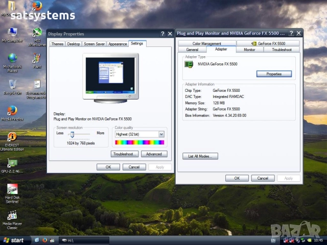 Видео карта NVidia GeForce 4 Gigabyte FX5500 128MB DDR 128bit AGP, снимка 14 - Видеокарти - 52185062