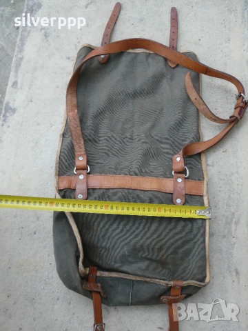 Българска презраменна брезентова чанта , снимка 3 - Екипировка - 50479857