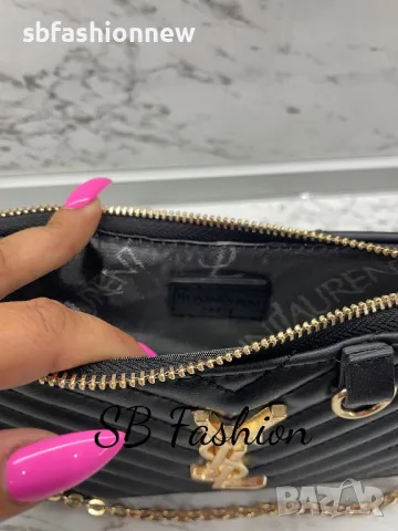 YSL дамска чанта с къса и дълга дръжка, снимка 4 - Чанти - 47035778