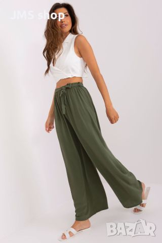 Дамски летен панталон с широки крачоли и връзване на талията, 3цвята , снимка 13 - Панталони - 45904017