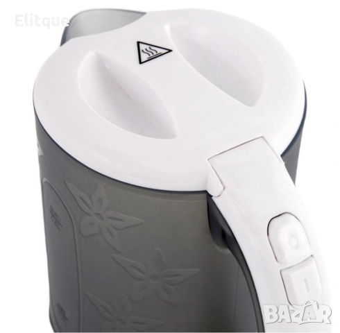 Електрическа кана Adler AD1268, 600W, 0.6l, сив, 2 ГОДИНИ ГАРАНЦИЯ, снимка 2 - Друга електроника - 52888950