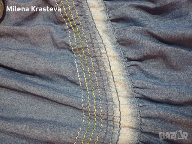 Дълга дънкова тънка пола. Универсален размер, снимка 5 - Поли - 53684683