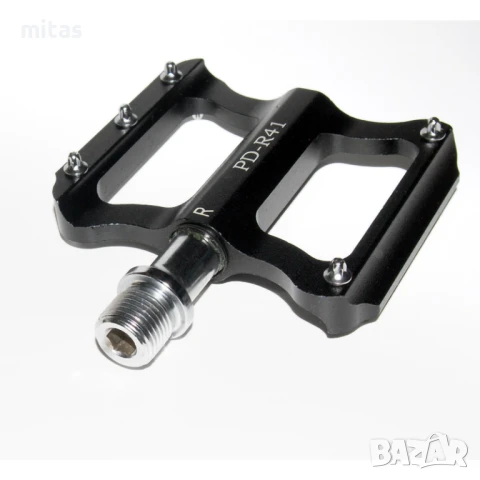 Ултра леки алуминиеви педали за велосипед PROMEND R41, Черни, 250гр., снимка 5 - Части за велосипеди - 50954893