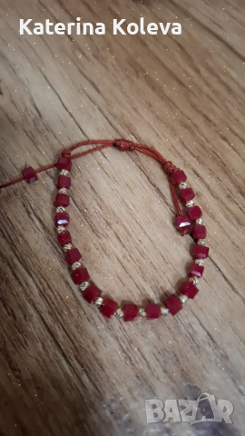 Гривна със златни14к топчета, снимка 4 - Бижутерийни комплекти - 52793490