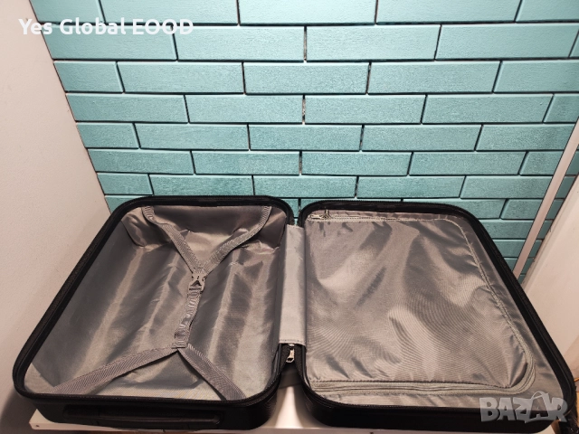 KONO твърд куфар на колелца 36 л с TSA ключалка черен, снимка 12 - Куфари - 52332907