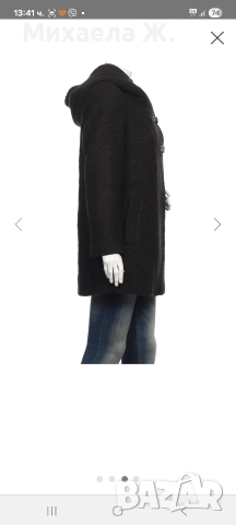 Comma, черно вълнено палто S , снимка 3 - Палта, манта - 52591838