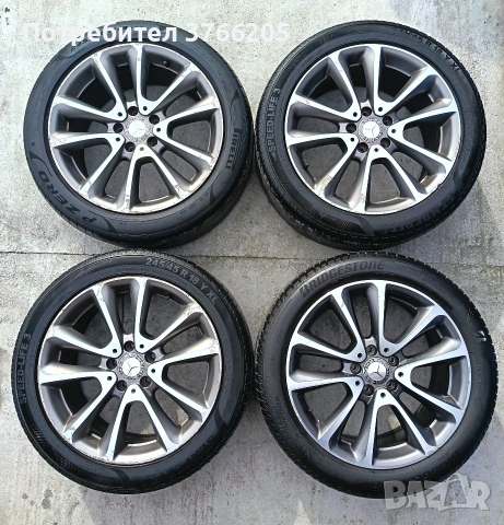 18ки OEM джанти за Mercedes E class w213 с летни гуми , снимка 2 - Гуми и джанти - 53593660