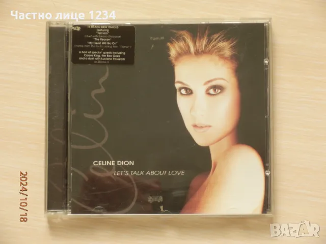 Celine Dion - Let's Talk About Love - 1997, снимка 1 - CD дискове - 47665357