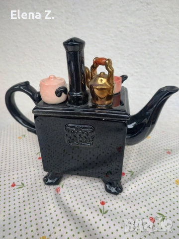 Paul Cardew голям чайник печка с английска закуска, снимка 5 - Декорация за дома - 54008785