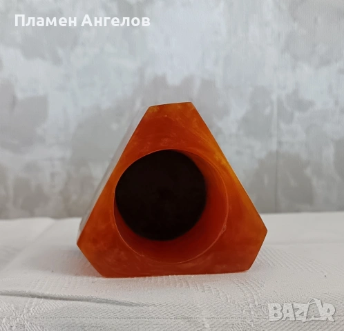 Моливник, държач за химикалки, цигаретник Кехлибарен каталин, бакелит , снимка 4 - Антикварни и старинни предмети - 54176470