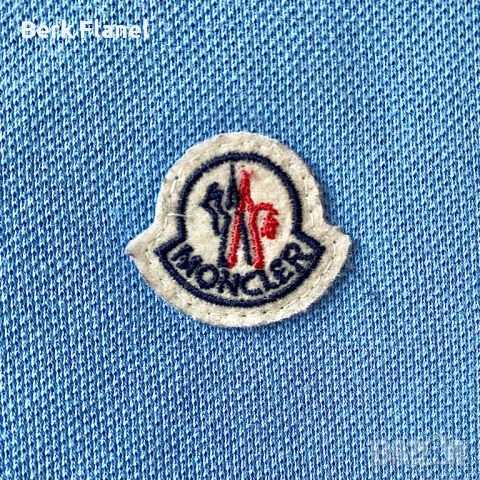 Moncler polo/поло тениска, ОРИГИНАЛНА, светъл син цвят, снимка 3 - Тениски - 54045303