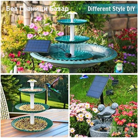 Нов Соларен воден фонтан 3.5W за птичи баня и хранилки за градина двор, снимка 3 - Други стоки за дома - 45983452