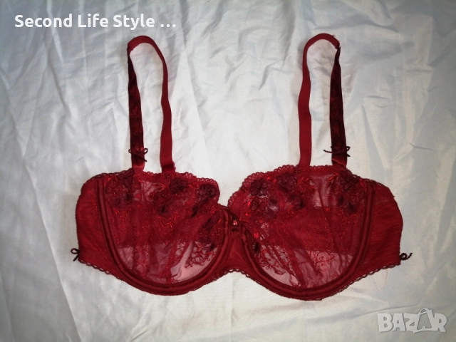 75E прозрачен дантелен сутиен Chantelle , снимка 2 - Бельо - 52899887