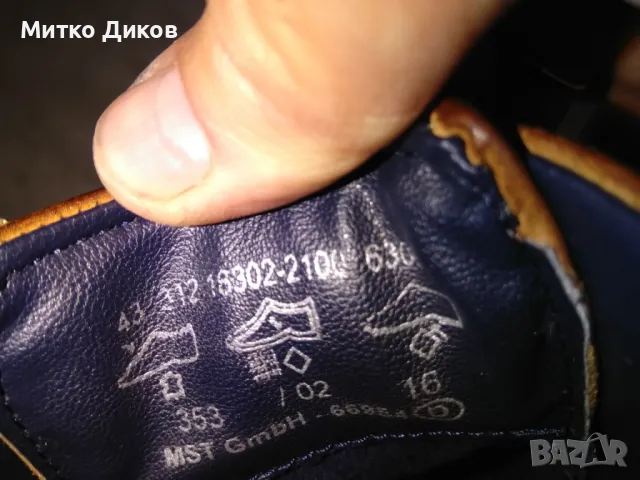 Bugatti маркови обувки естествена кожа №43 стелка 28см отлични като нови, снимка 9 - Официални обувки - 50415021