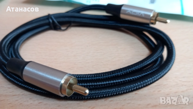 Нови RCA-RCA кабели VIOY подходящи за аудио и видео сигнали 1м.  , снимка 5 - Други - 52842258