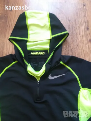 NIKE Pro Hyperwarm Volt Training Hoodie Boys L - юношеско горнище 147-158см., снимка 2 - Детски анцузи и суичери - 47669541