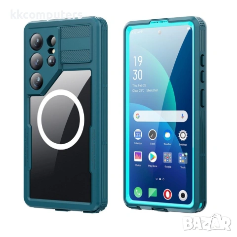 REDPEPPER IP68 водоустойчив магнитен калъф за Samsung Galaxy S26 Ultra – черен, син и оранжев, снимка 2 - Калъфи, кейсове - 53705468