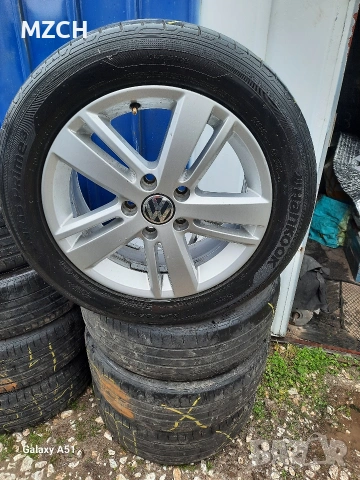 ляти джанти с гуми 5×112, фолксваген, 16цола , снимка 2 - Гуми и джанти - 54071712