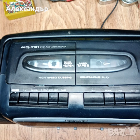 Касетофон Sharp WQ-731T с Li-Ion батерия, снимка 6 - Аудиосистеми - 53967187