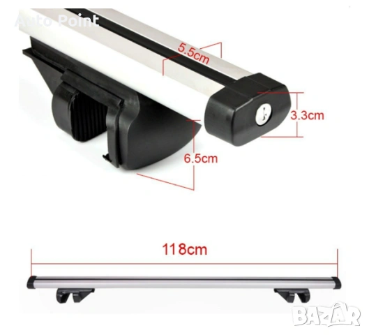 Багажник напречни греди таван  кола автомобил 05037, снимка 3 - Аксесоари и консумативи - 53337051