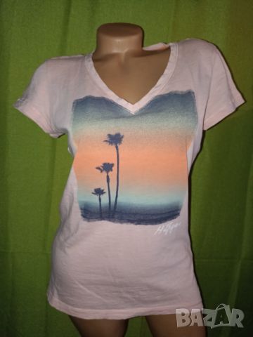 Tommy Hilfiger S- Тениска в коралов цвят , снимка 3 - Тениски - 46369631