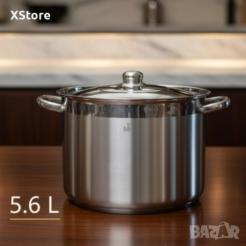 Неръждаема тенджера - MERCURY HAUS COSMO PREMIUM , снимка 2 - Съдове за готвене - 52496836