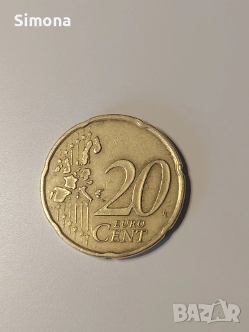 20 евроцента Франция 1999 г., снимка 2 - Нумизматика и бонистика - 53856357