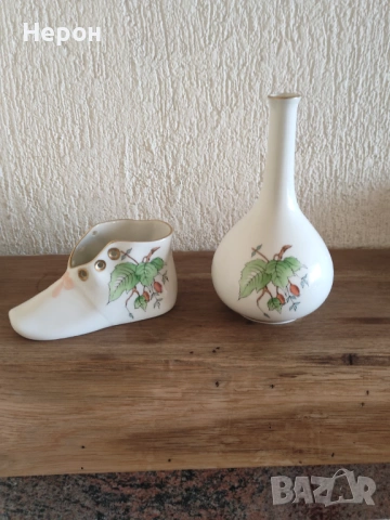 Порцеланова вазичка,обувка Herend