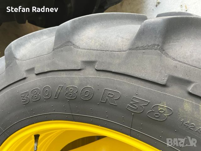 4 бр. гуми Michelin с джанти за редови обработки (13.6 Х 24 - 380/80-38)   (N01276), снимка 7 - Селскостопанска техника - 46102007