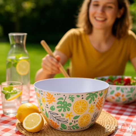 Меламинова купа 25см – шарен дизайн, снимка 2 - Други - 51947655