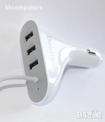 12V Зарядно за автомобил DOOLIKE CCA11 / 3USB + Micro Баркод : 452899