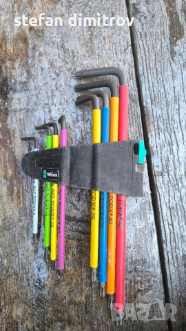 WERA Multicolour TORX BO имбусни ключове , снимка 6 - Ключове - 54249113