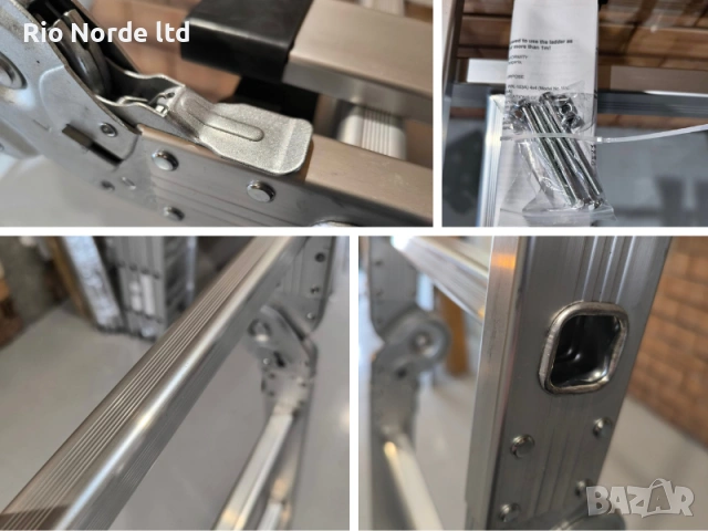 Стълба 4х4 мултифункционална 4,70м 150кг, снимка 11 - Други инструменти - 53588407